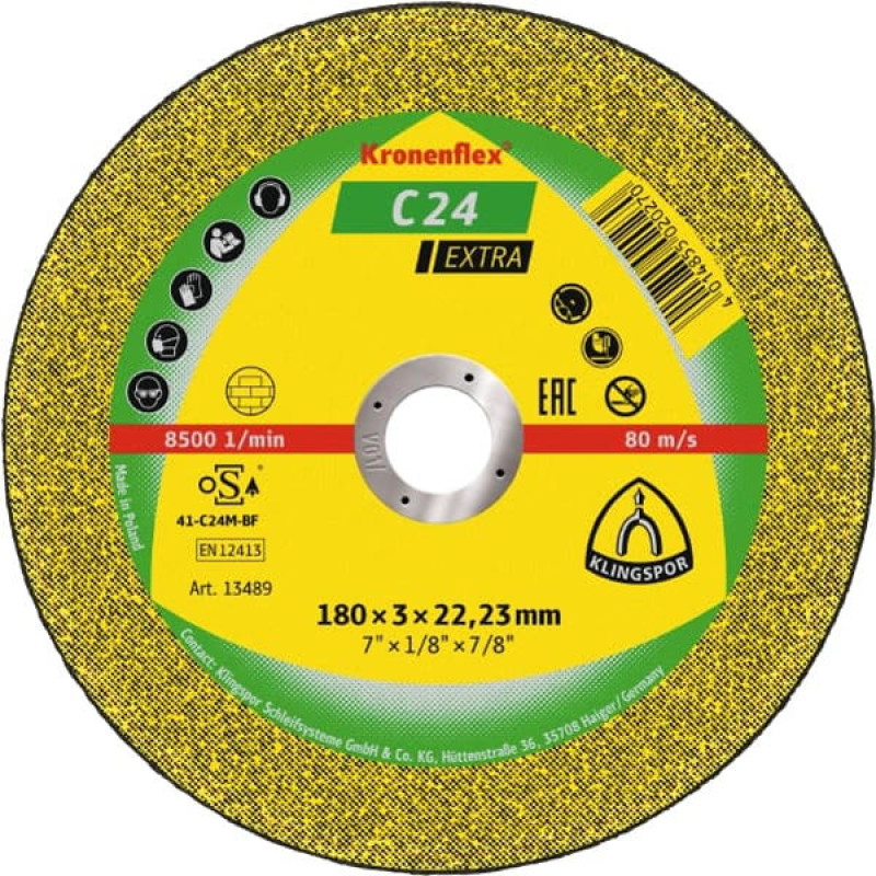 C 24 EXTRA REZNA PLOČA 115x2.5x22.23 (cena/kom)