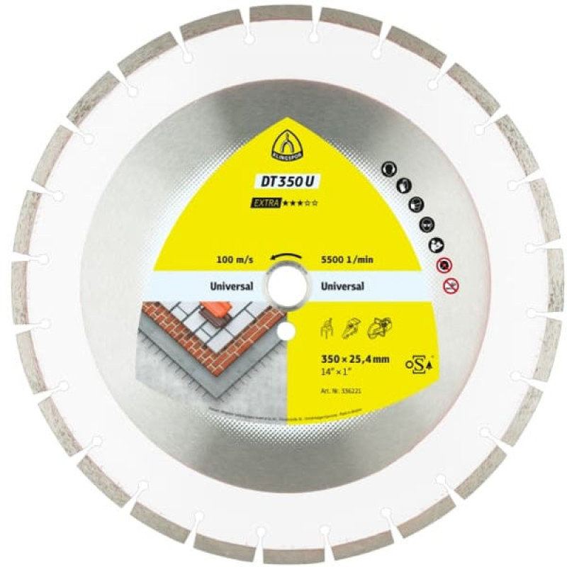 DT 350 U EXTRA DIJAMANTSKA TESTERA 350x25.4 (cena/komad)