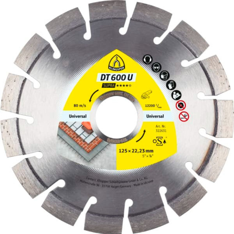 DT 600 U SUPRA DIJAMANTSKA TESTERA 400x20 (cena/komad) DT 600 U SUPRA DIJAMANTSKA TESTERA 400x20 (cena/komad)