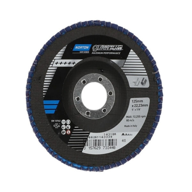QUANTUM LEPEZASTI BRUSNI DISK 125x22 GR 120 QUANTUM LEPEZASTI BRUSNI DISK 125x22 GR 120
