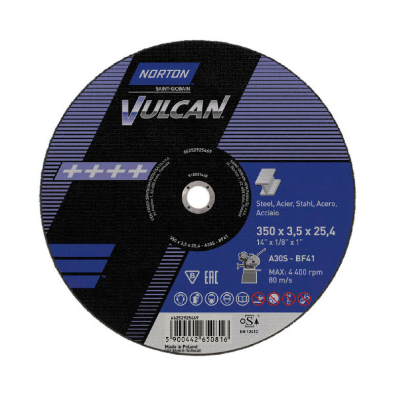 A 30 S VULCAN REZNA PLOČA 350x3.5x25.4